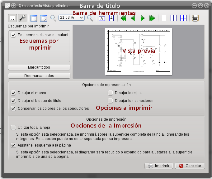 Ventana Vista preliminar